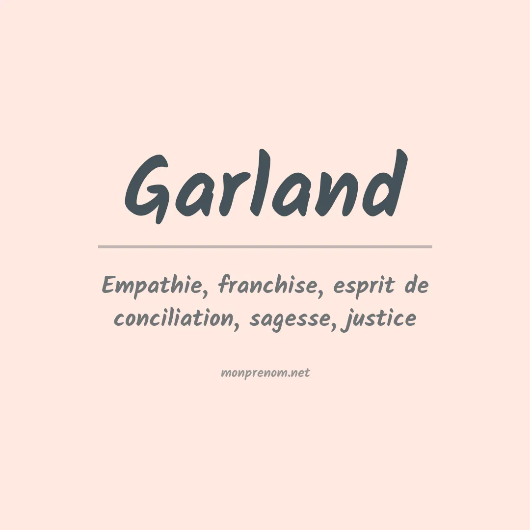 Prénom Garland