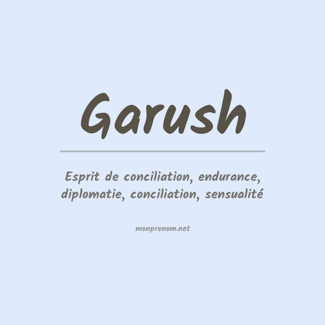 Prénom Garush