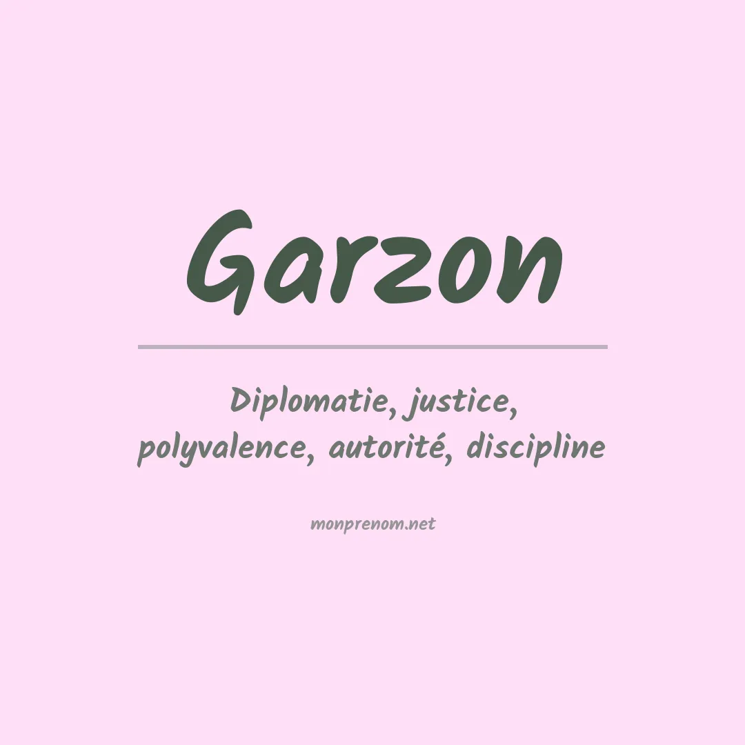 Prénom Garzon