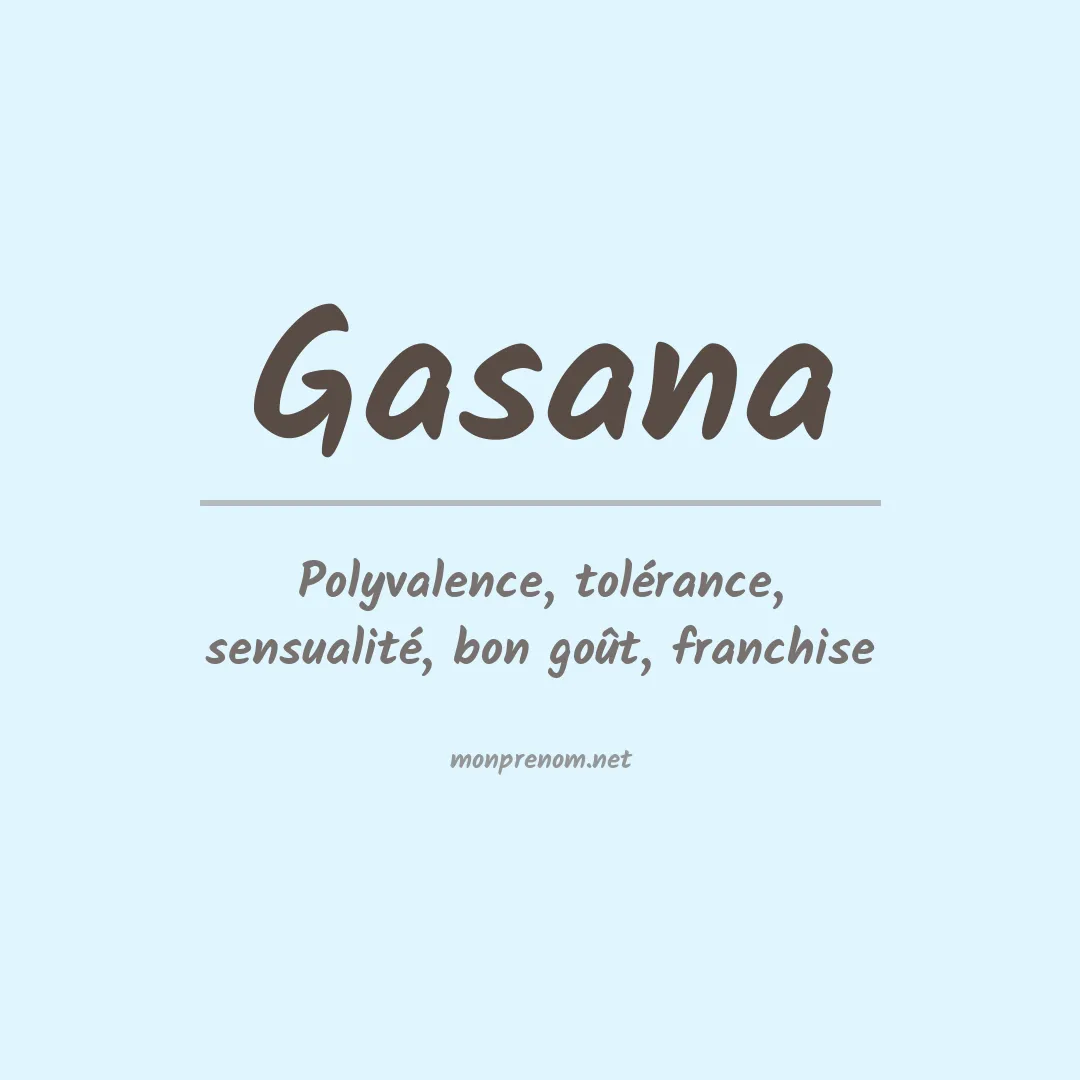 Signification du prénom Gasana