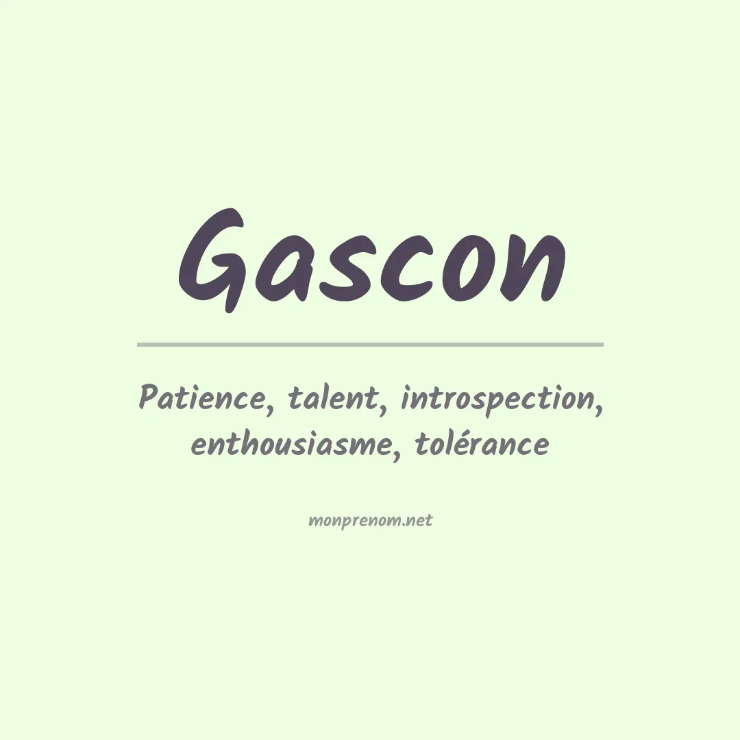 Prénom Gascon