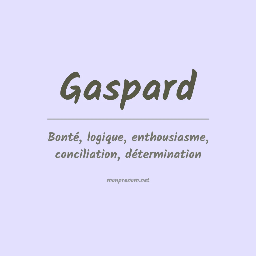 Prénom Gaspard