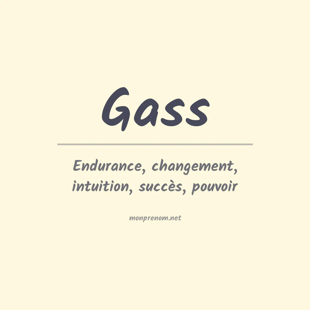 Prénom Gass