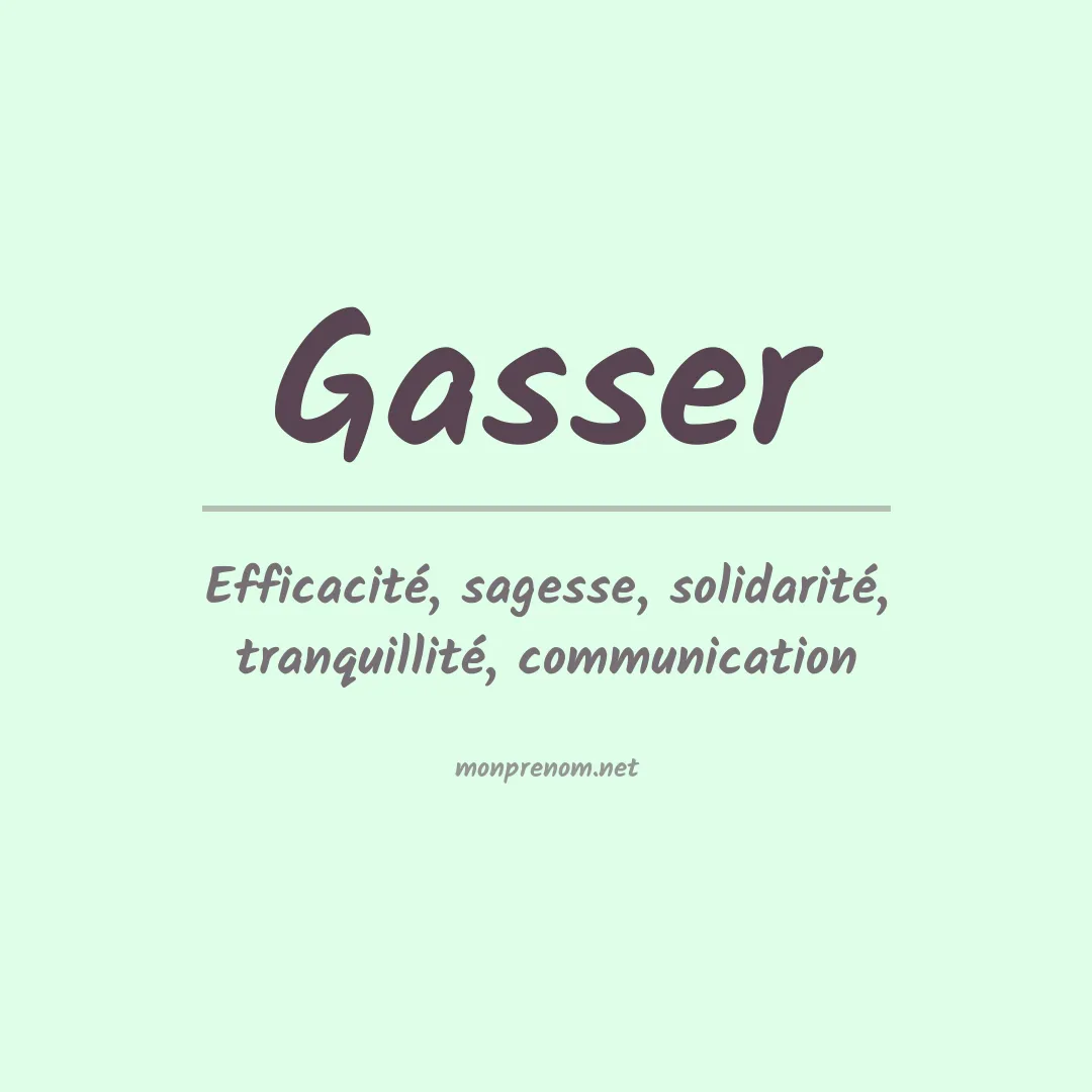 Prénom Gasser