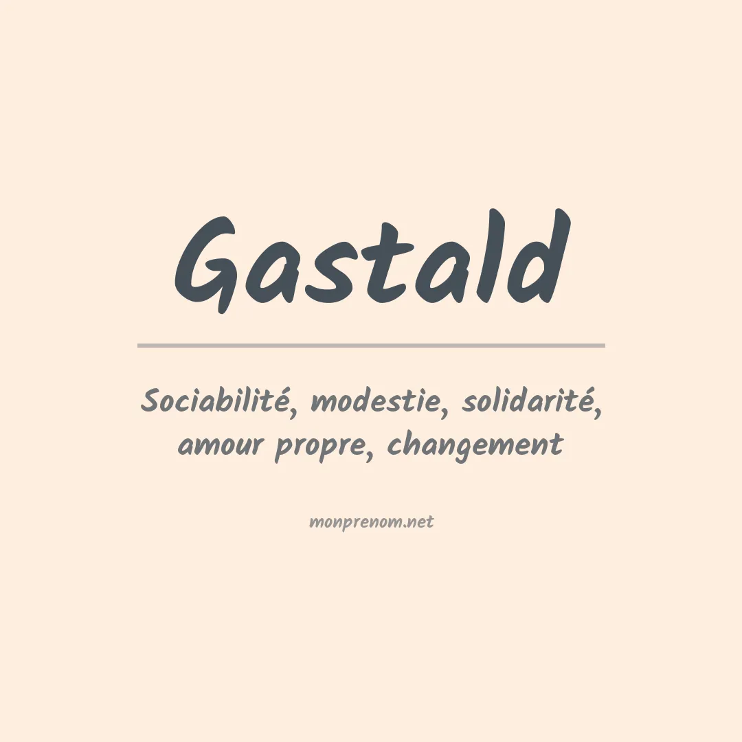 Signification du prénom Gastald