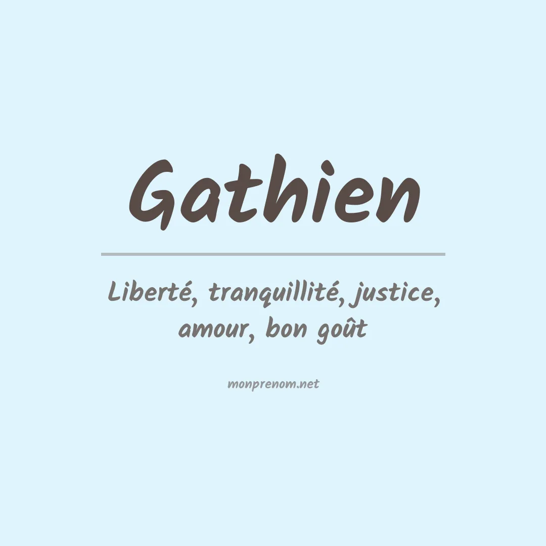 Signification du prénom Gathien