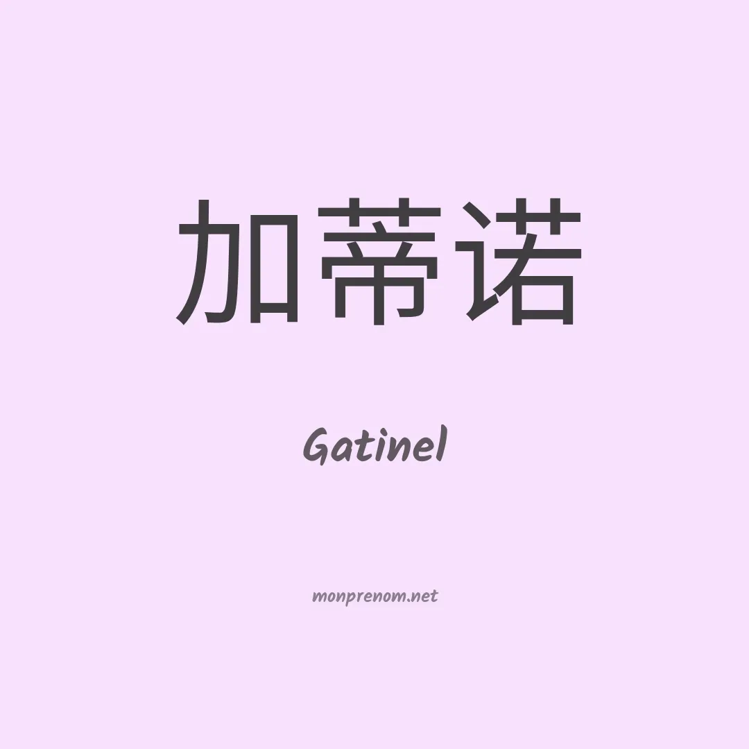 Gatinel en chinois