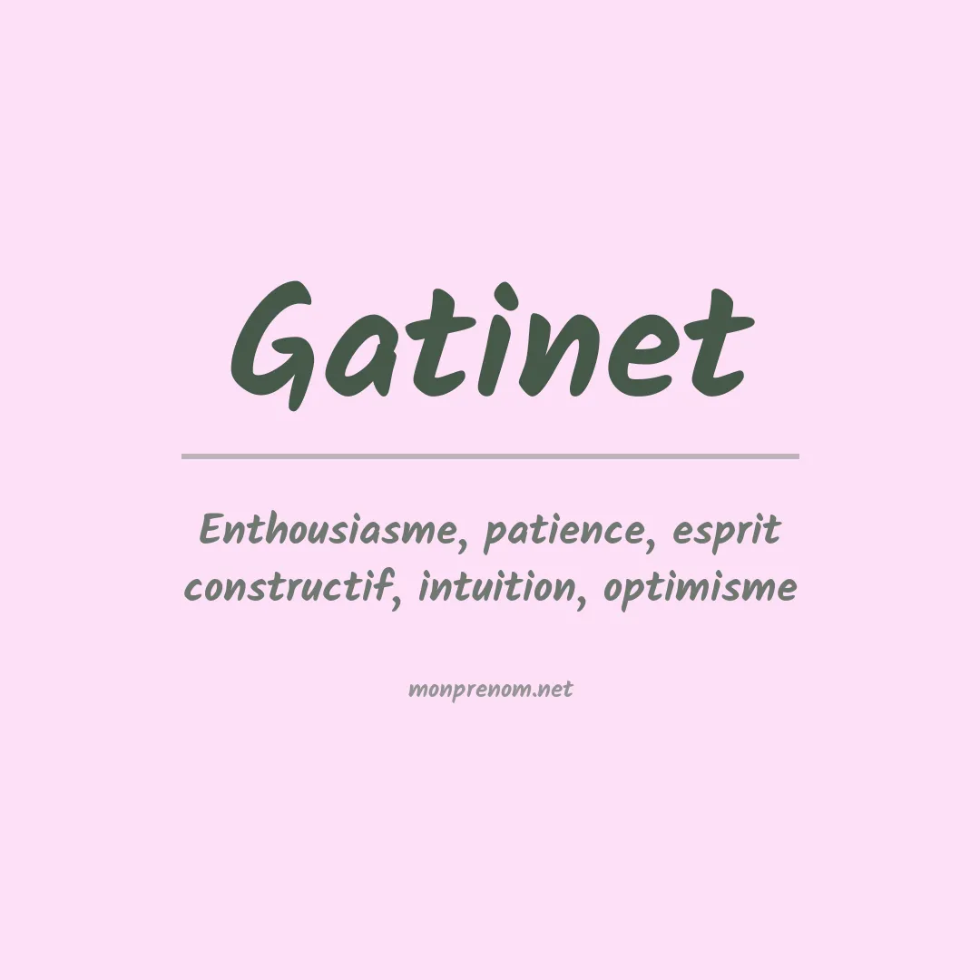 Signification du prénom Gatinet