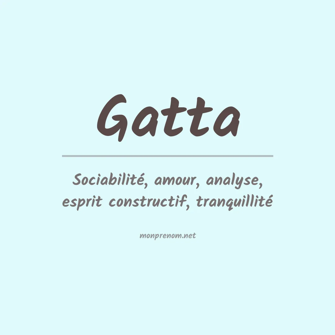 Prénom Gatta