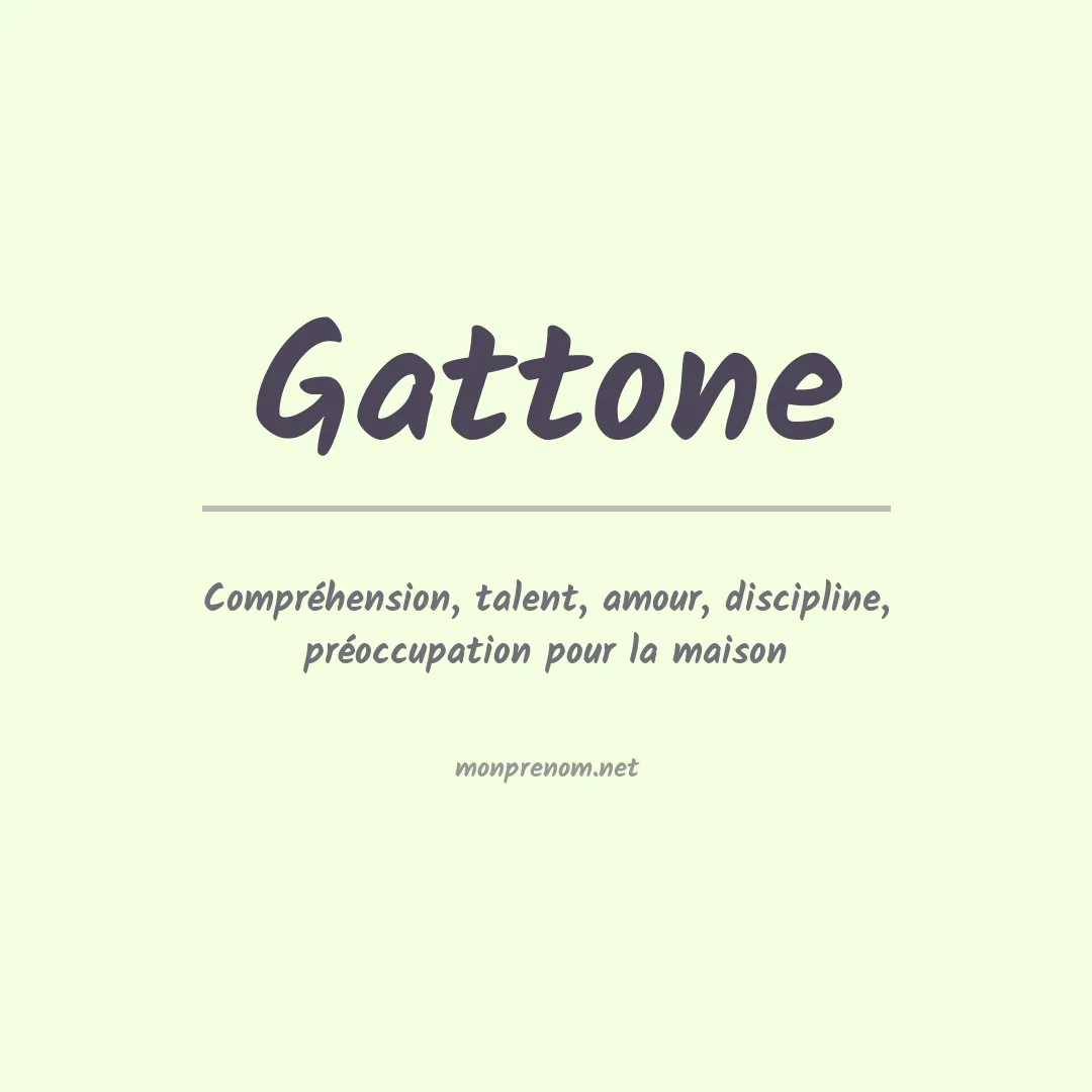 Prénom Gattone