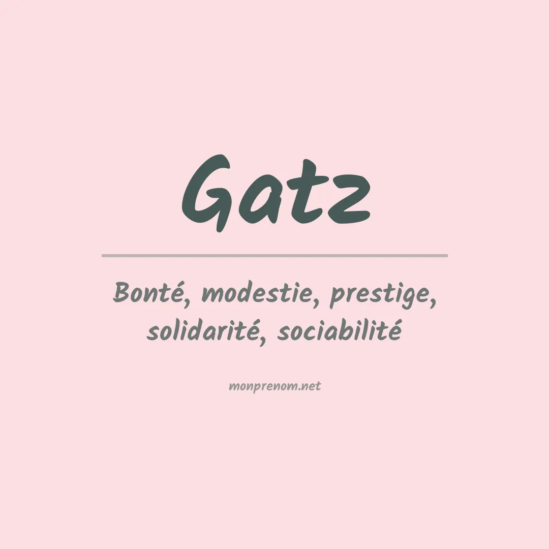 Prénom Gatz
