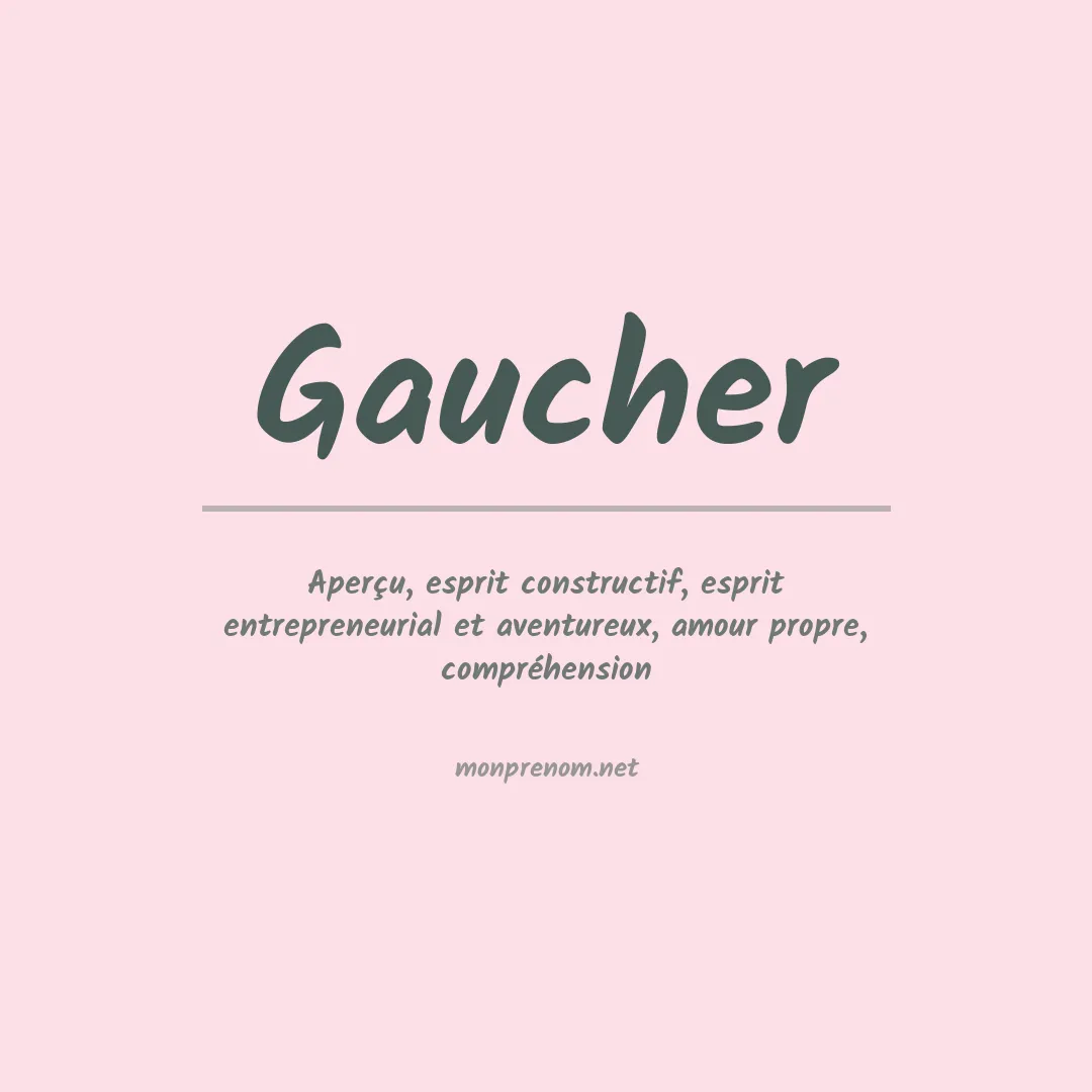 Prénom Gaucher