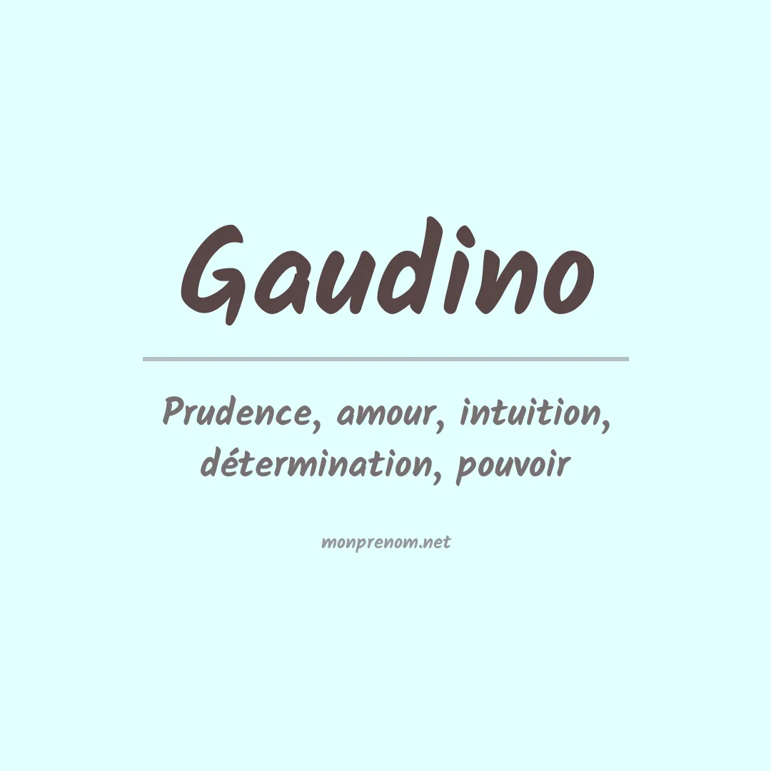Prénom Gaudino