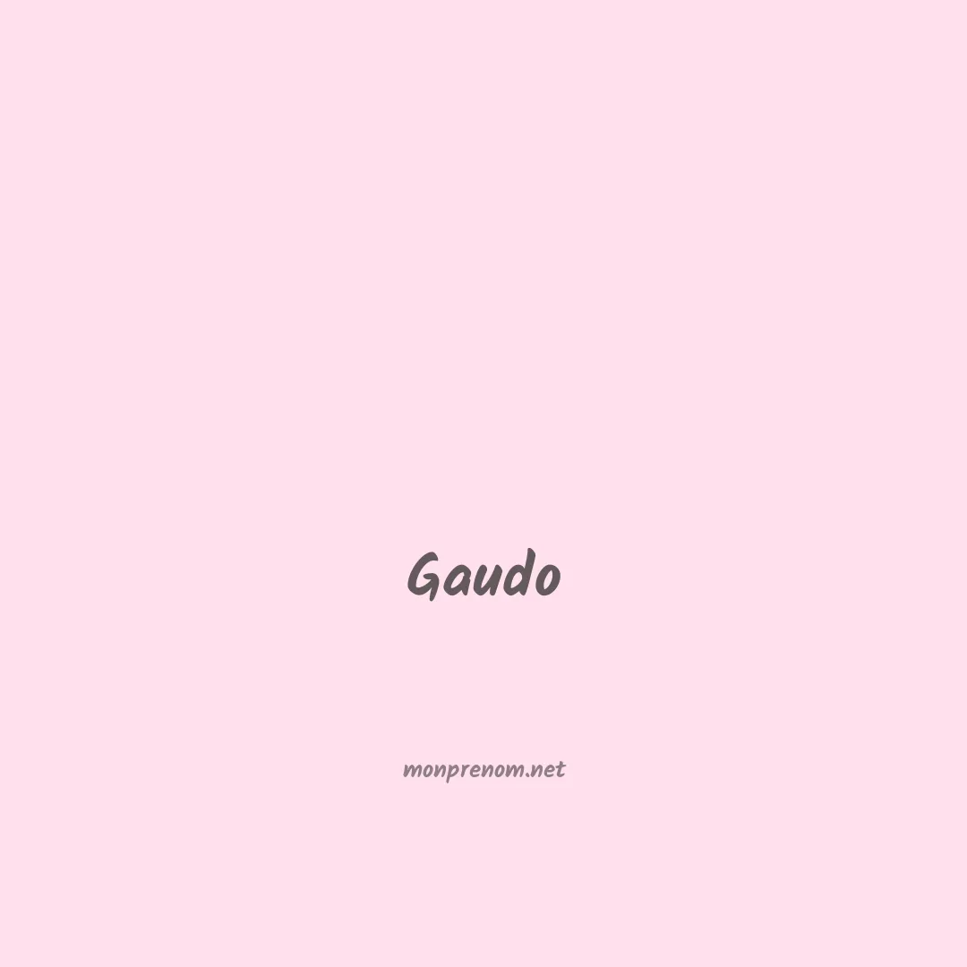 Gaudo en chinois