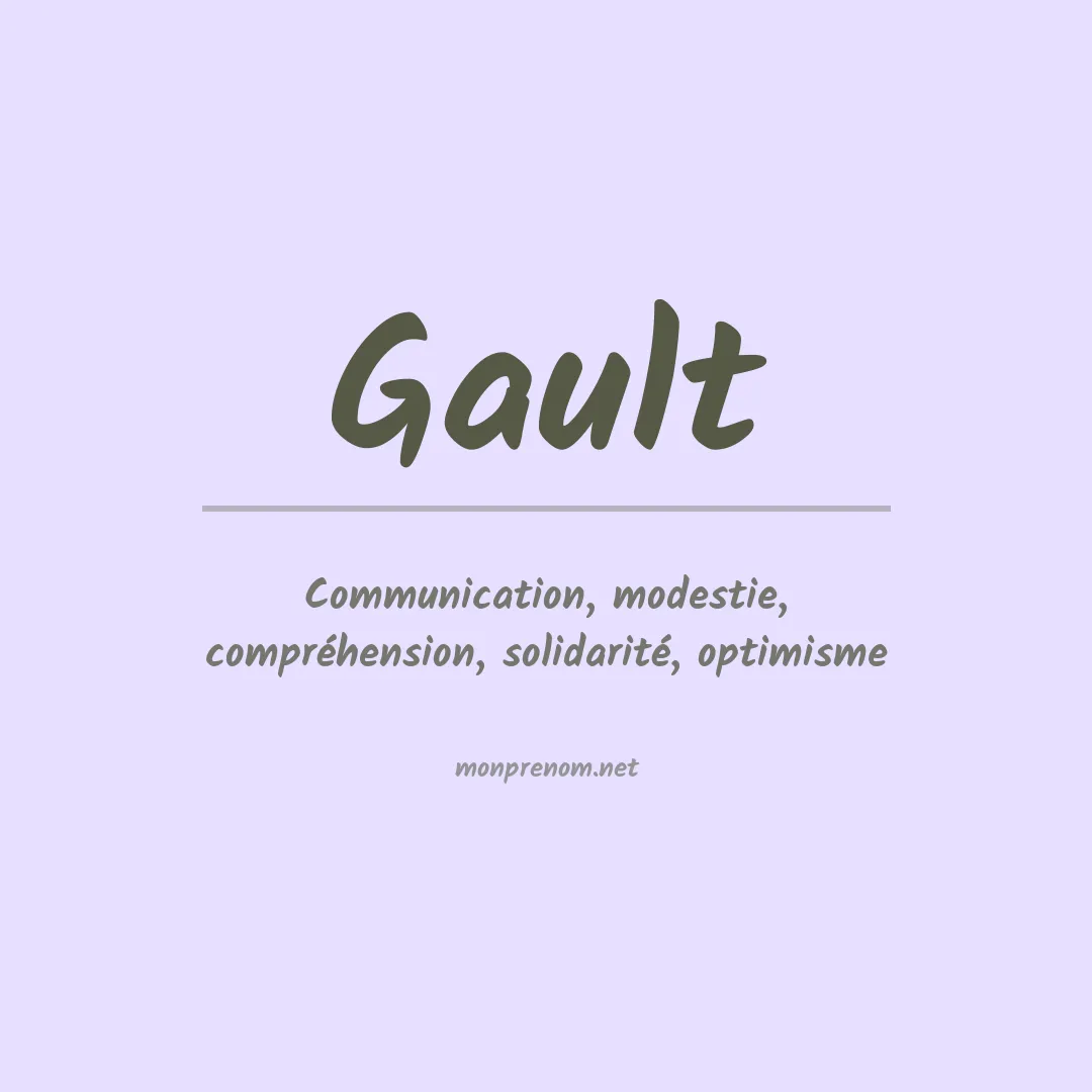 Prénom Gault