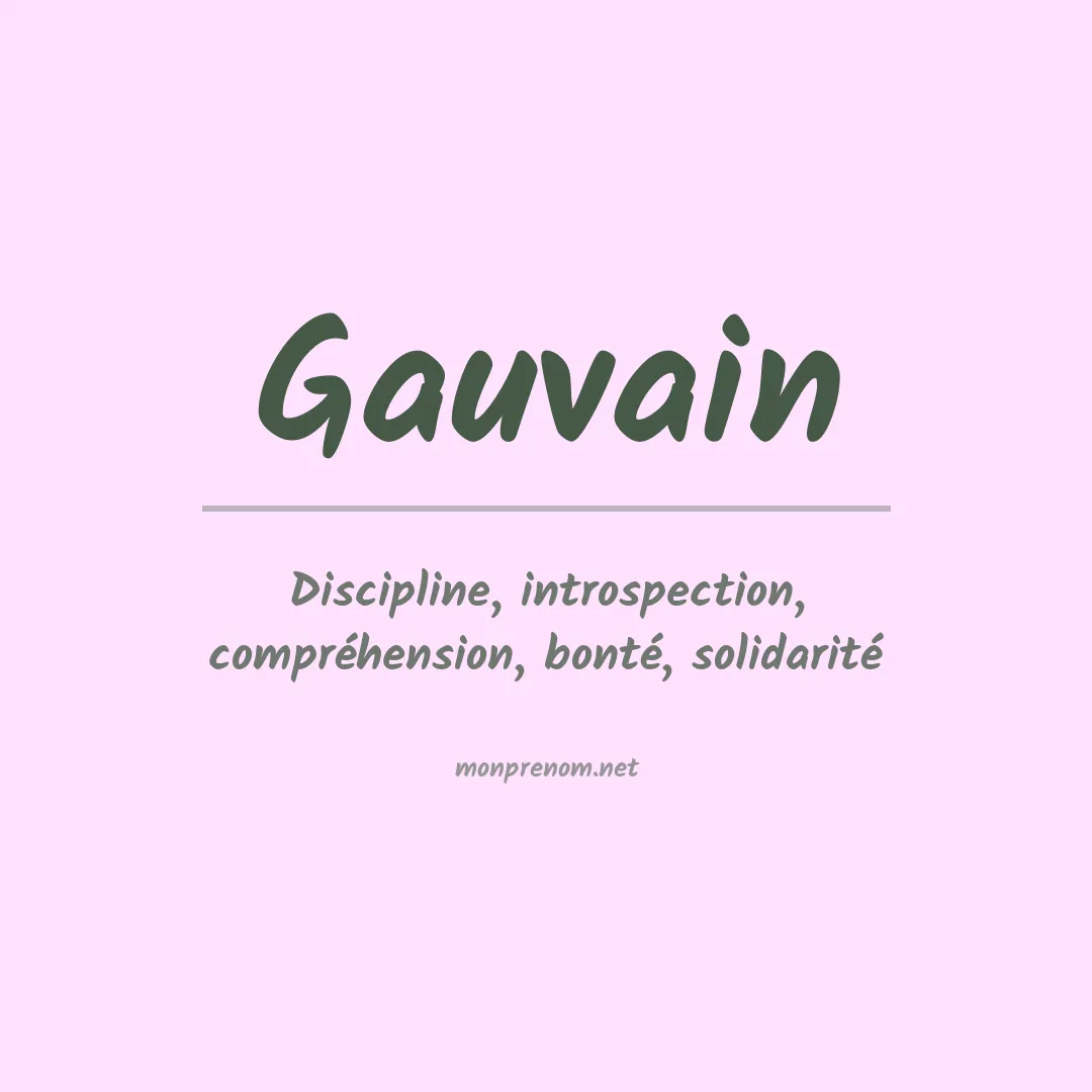 Signification du prénom Gauvain