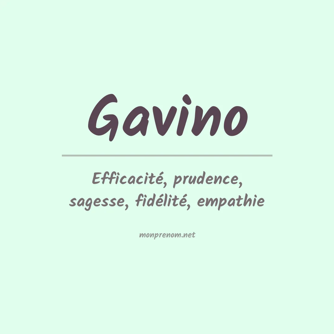 Prénom Gavino