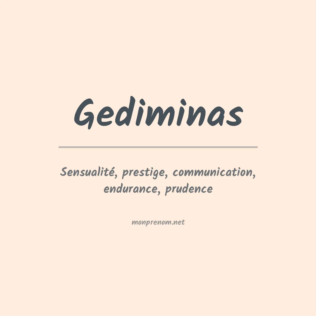 Prénom Gediminas