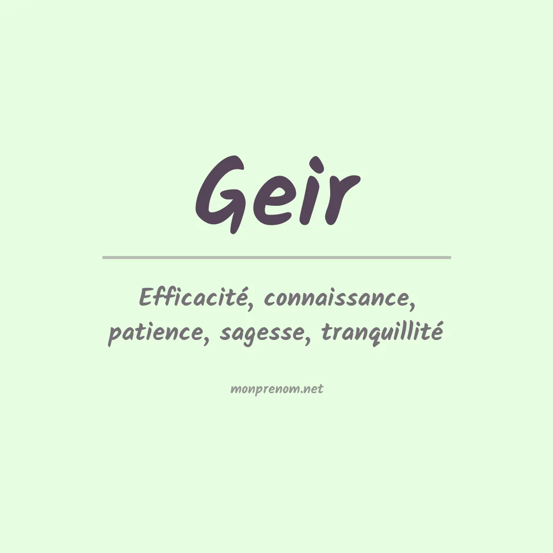 Prénom Geir