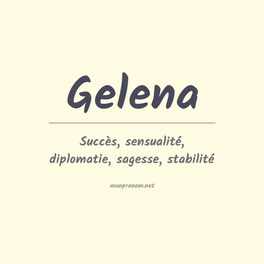 Prénom Gelena