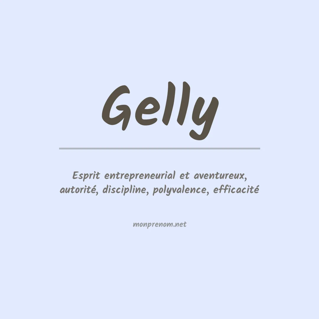 Prénom Gelly