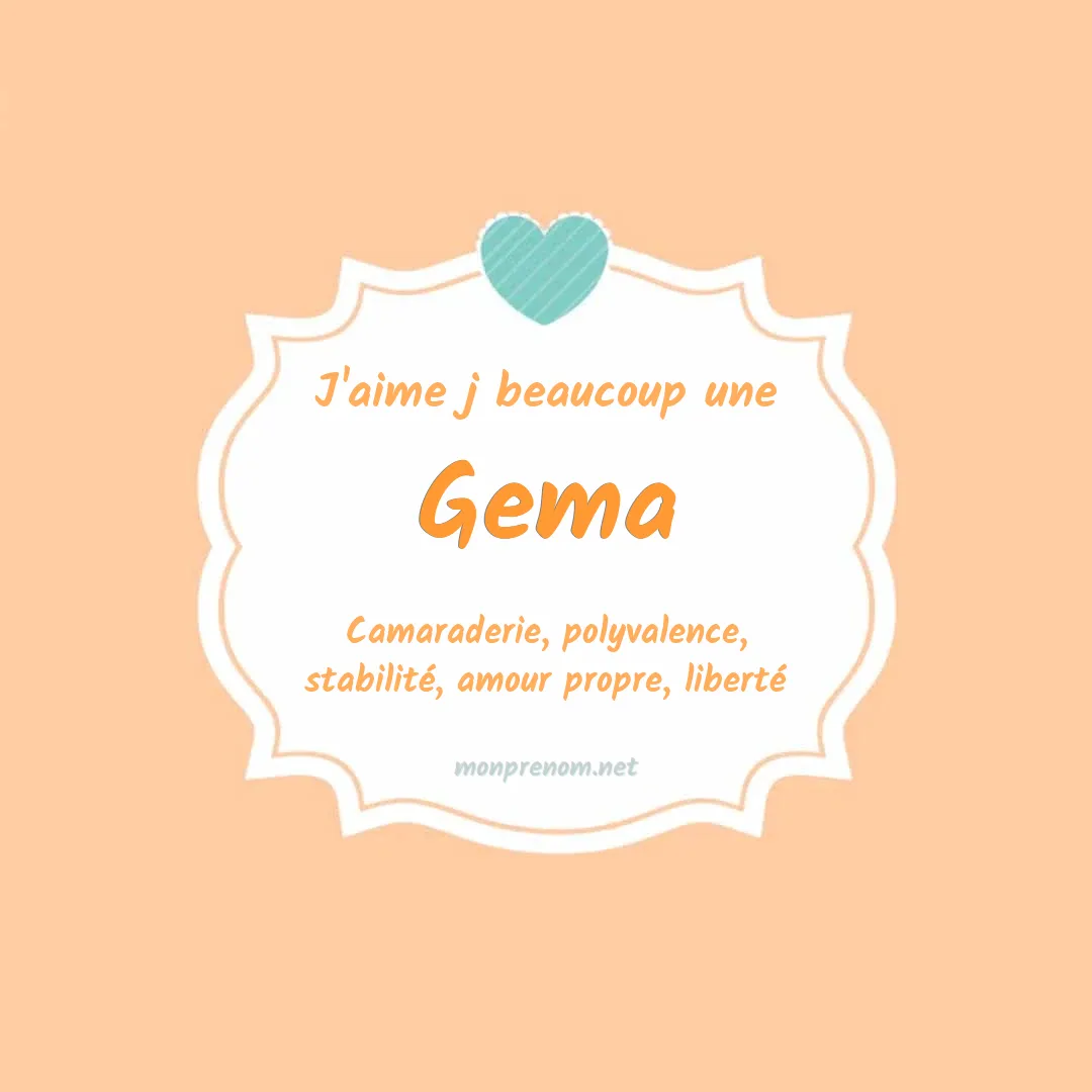 J'aime beaucoup Gema