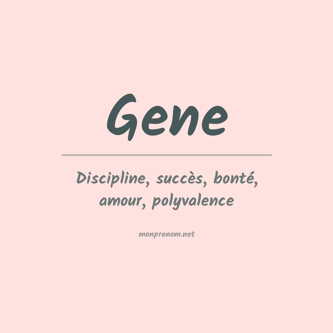 Prénom Gene