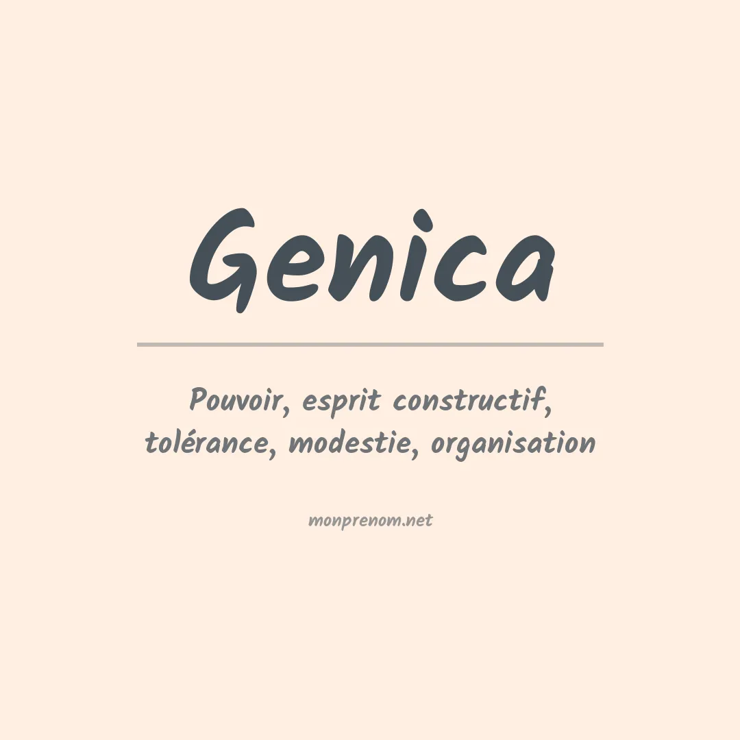 Prénom Genica