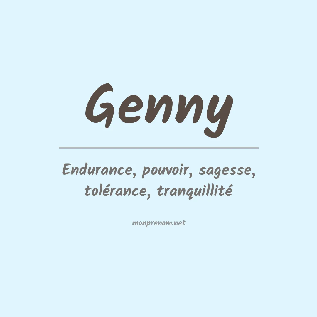 Prénom Genny