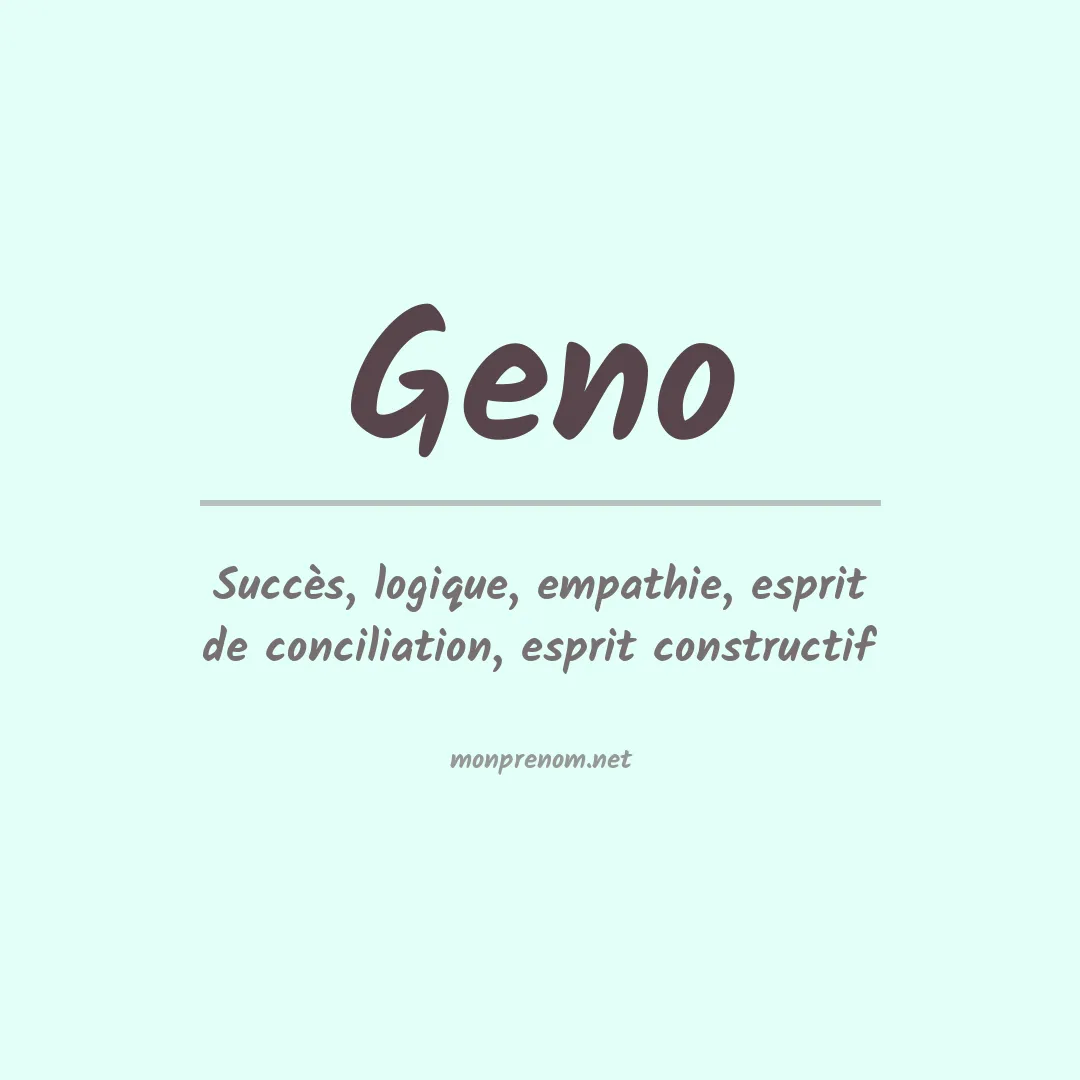 Prénom Geno