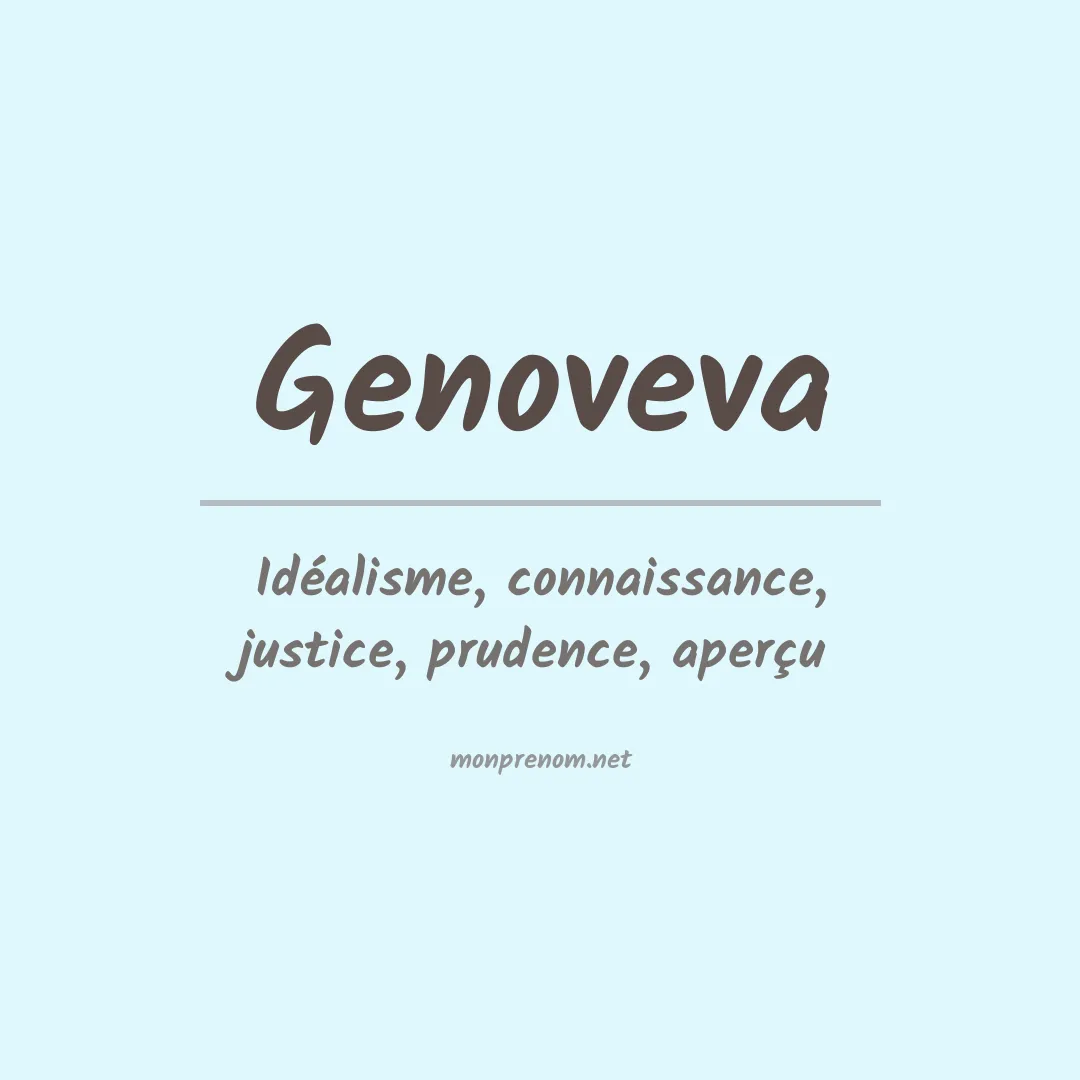 Prénom Genoveva