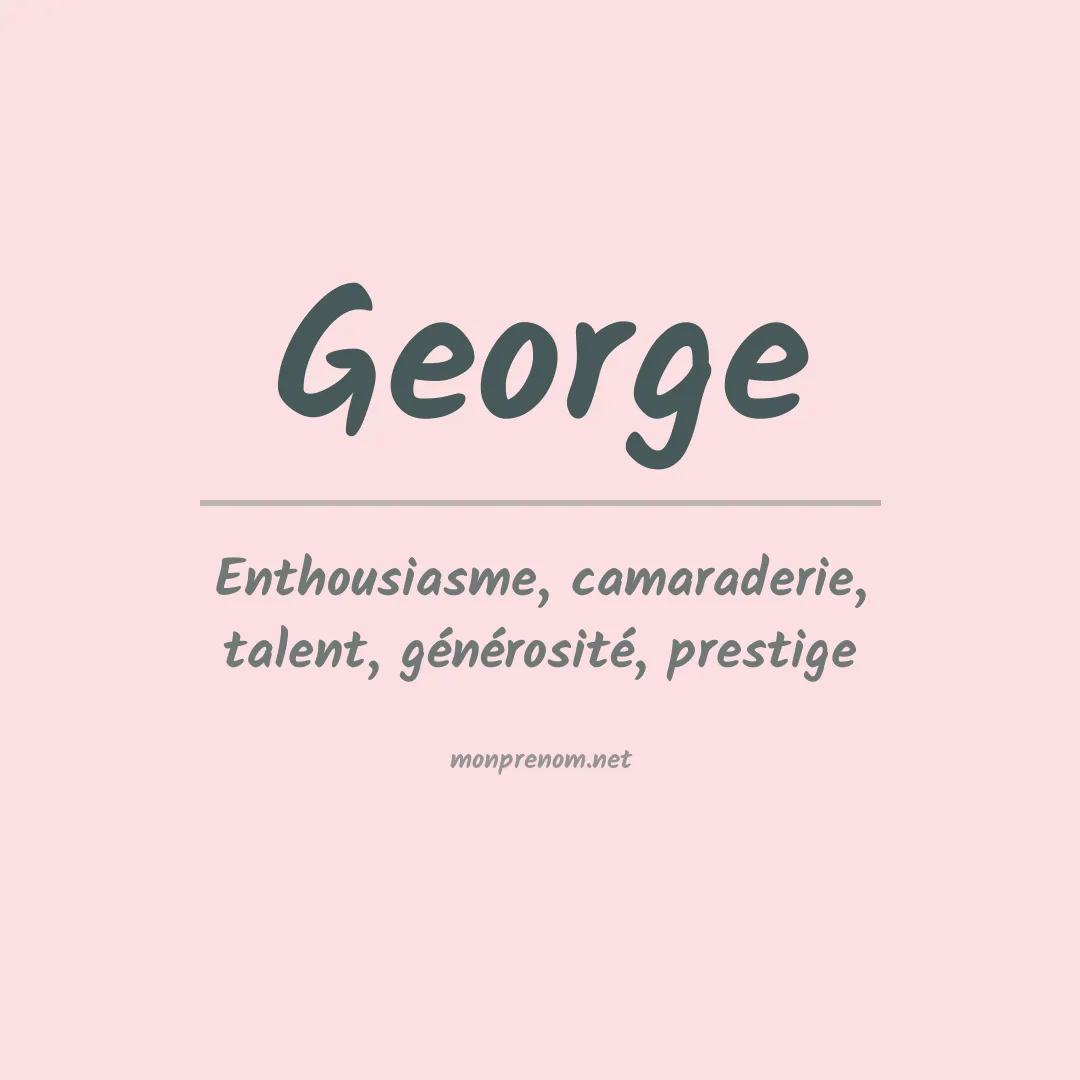 Prénom George