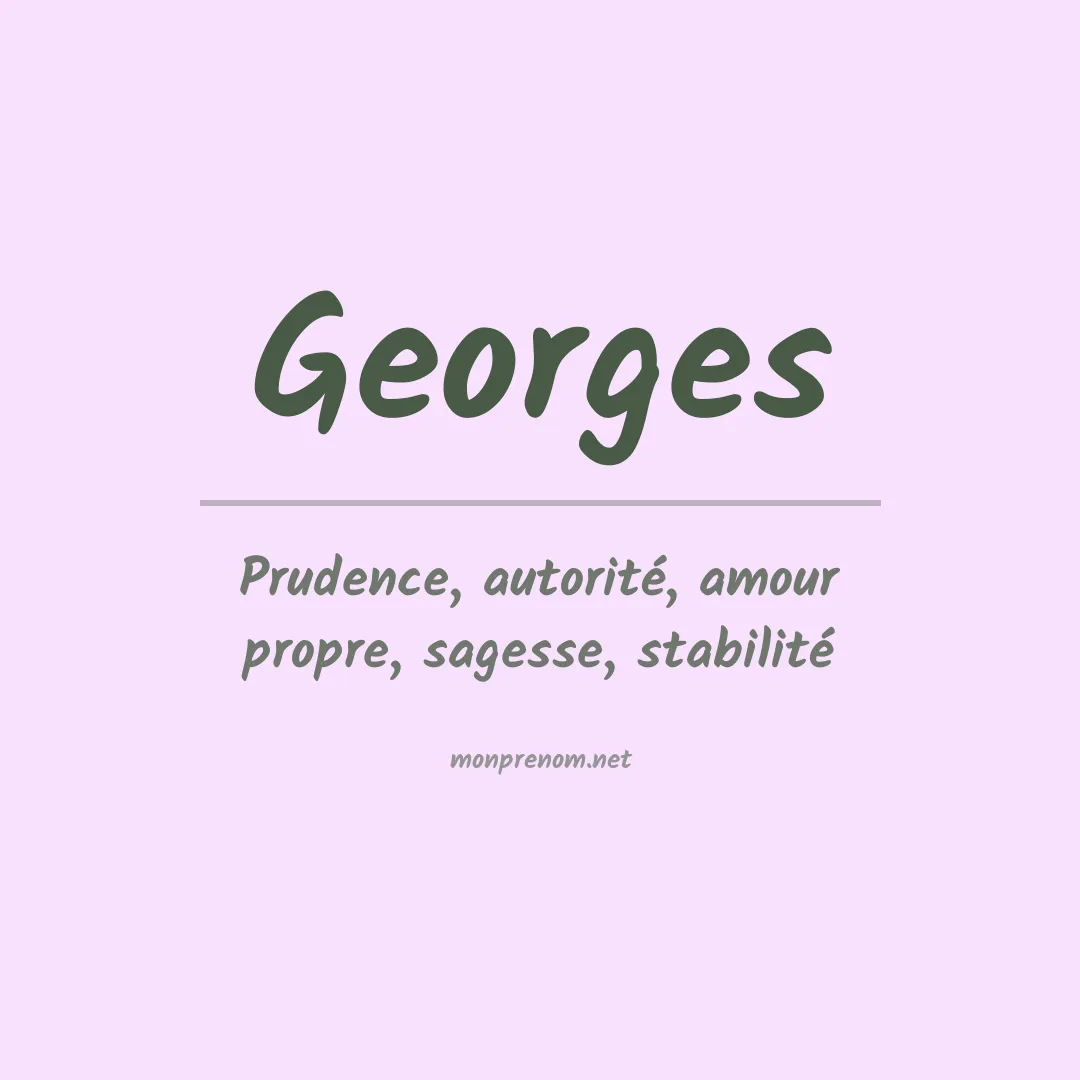 Prénom Georges