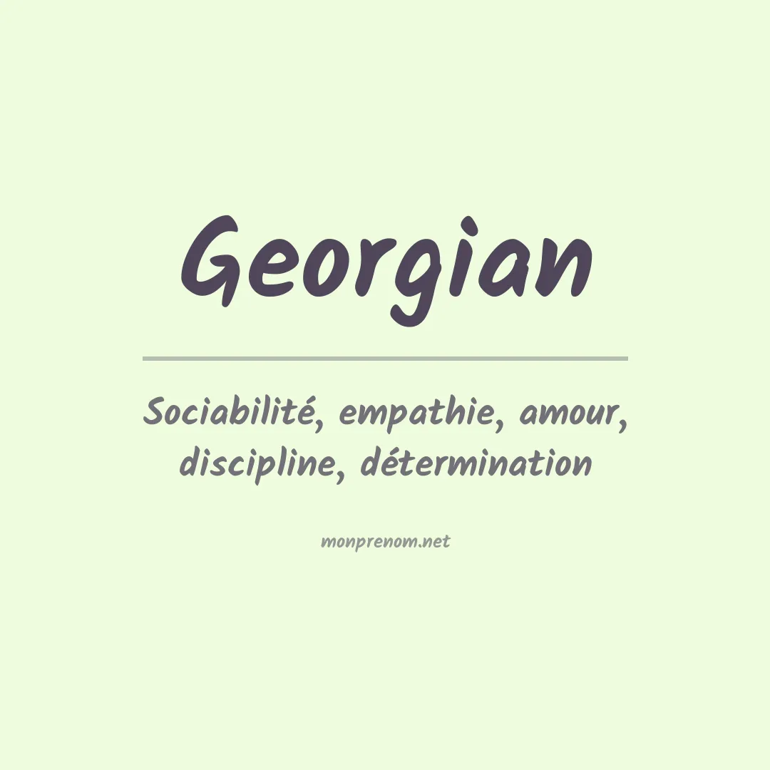 Prénom Georgian