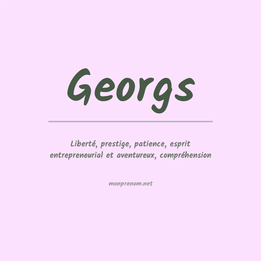 Signification du prénom Georgs