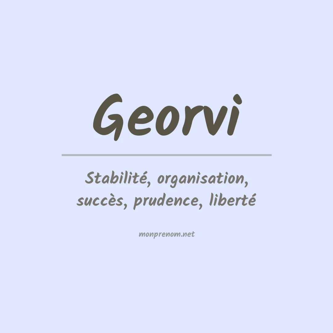 Prénom Georvi