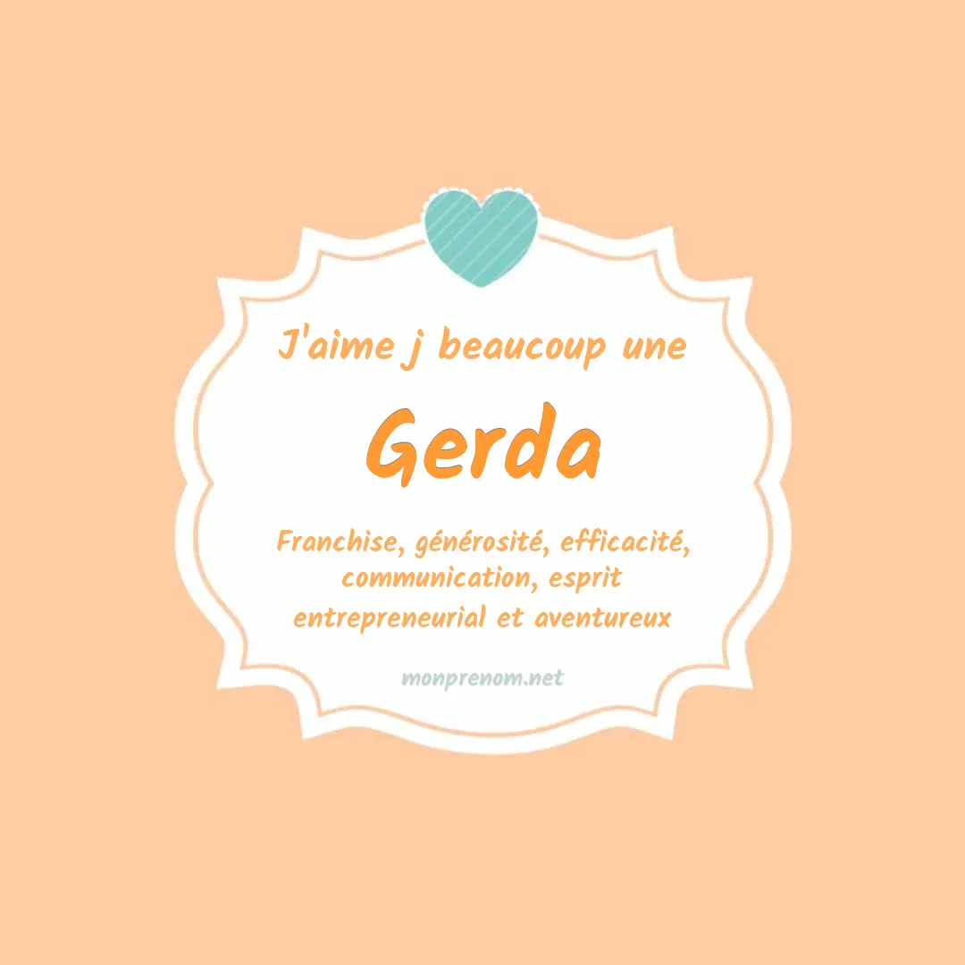 J'aime beaucoup Gerda