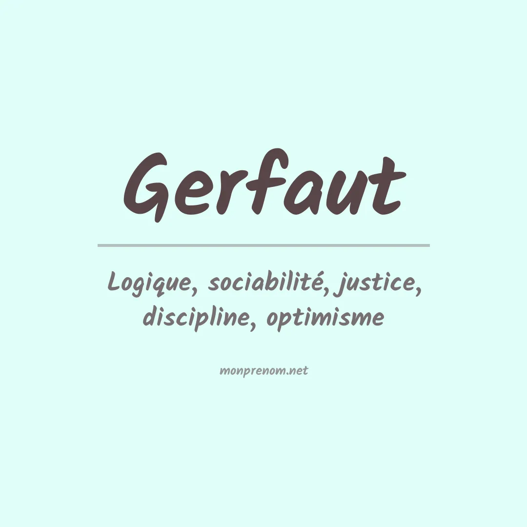 Prénom Gerfaut