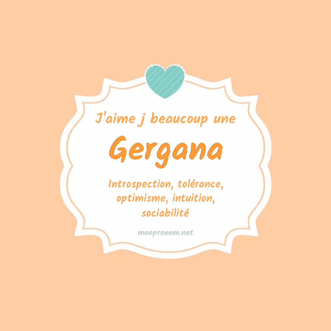J'aime beaucoup Gergana