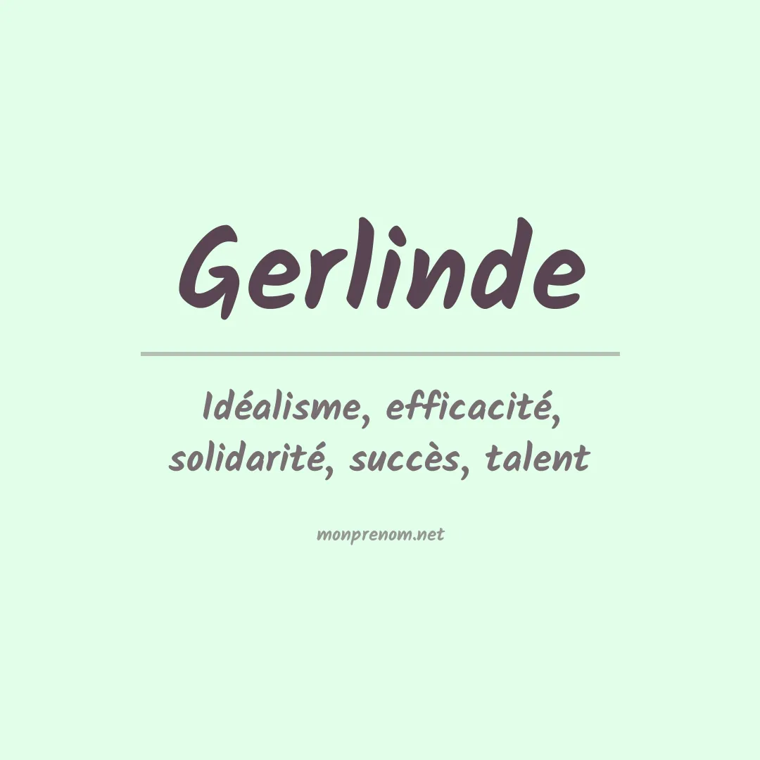 Prénom Gerlinde