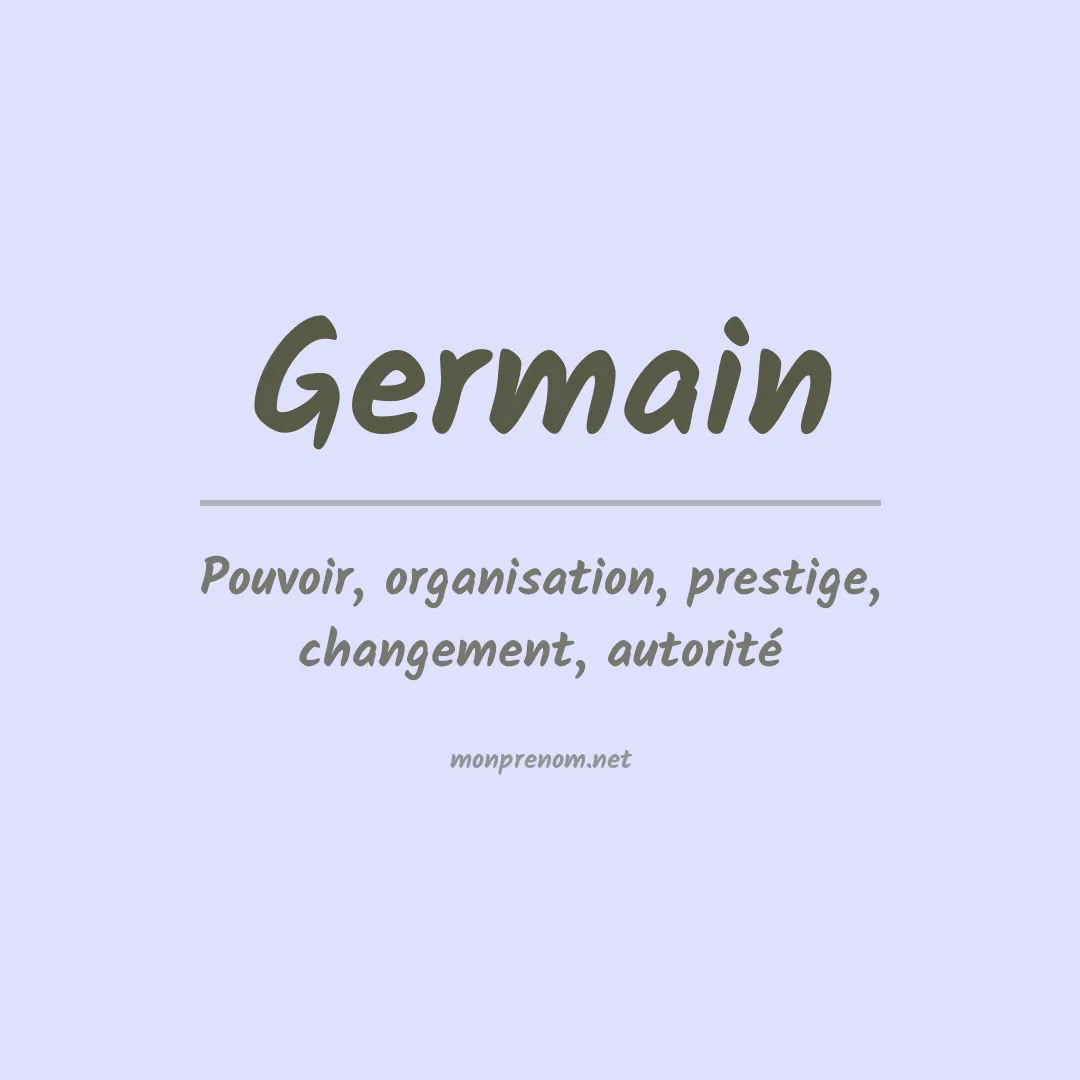 Prénom Germain