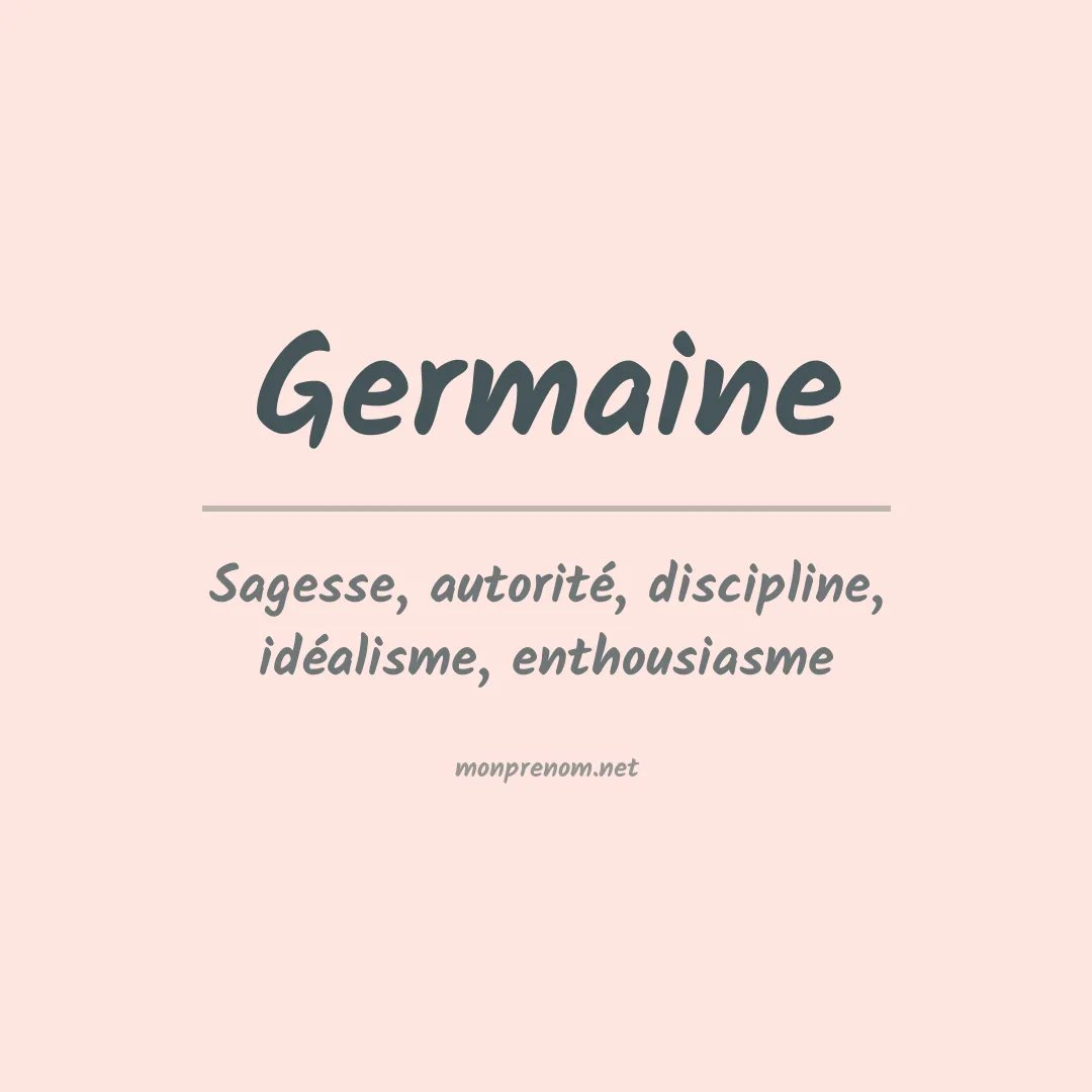Prénom Germaine