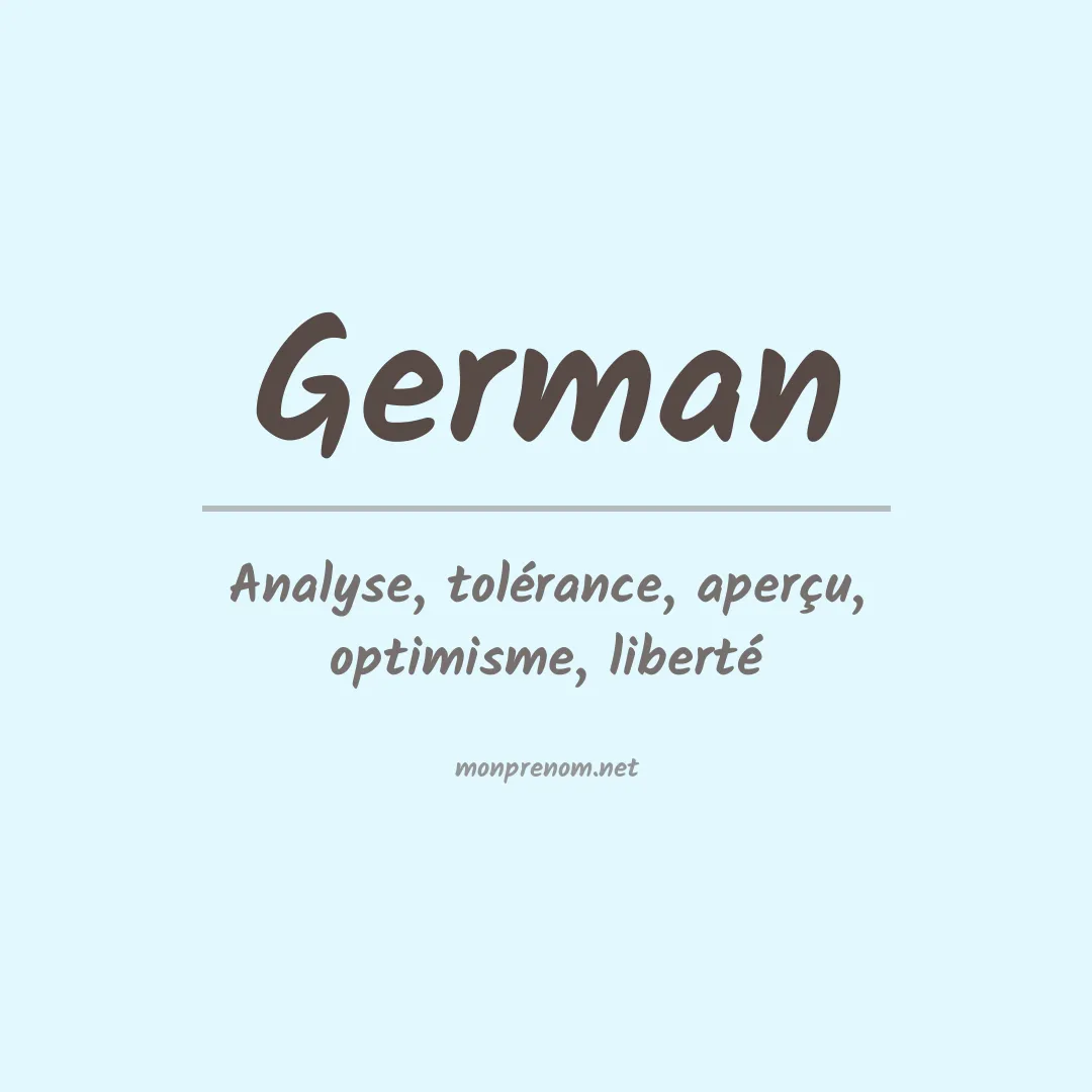 Prénom German