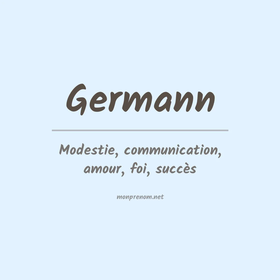 Prénom Germann