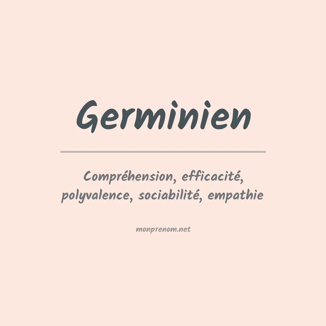 Signification du prénom Germinien