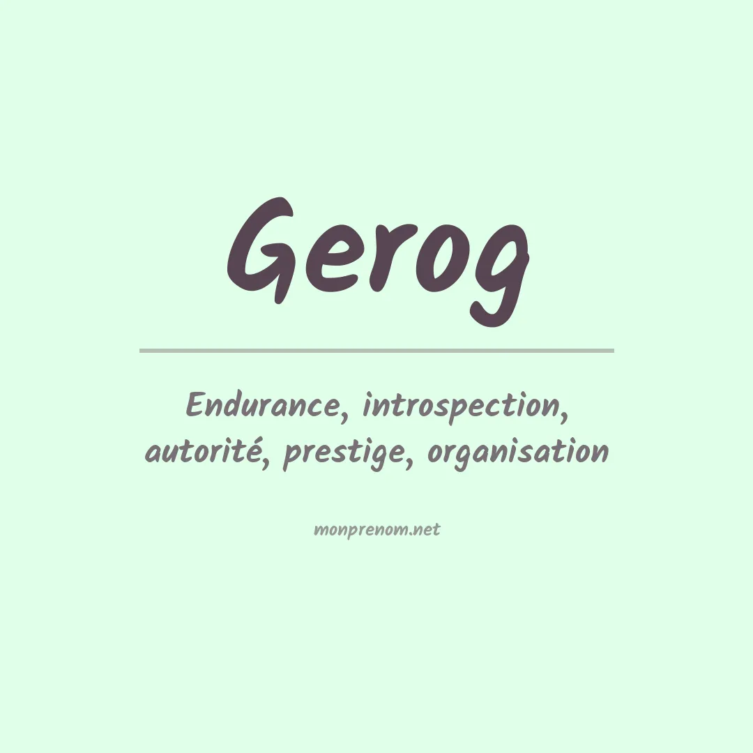 Prénom Gerog