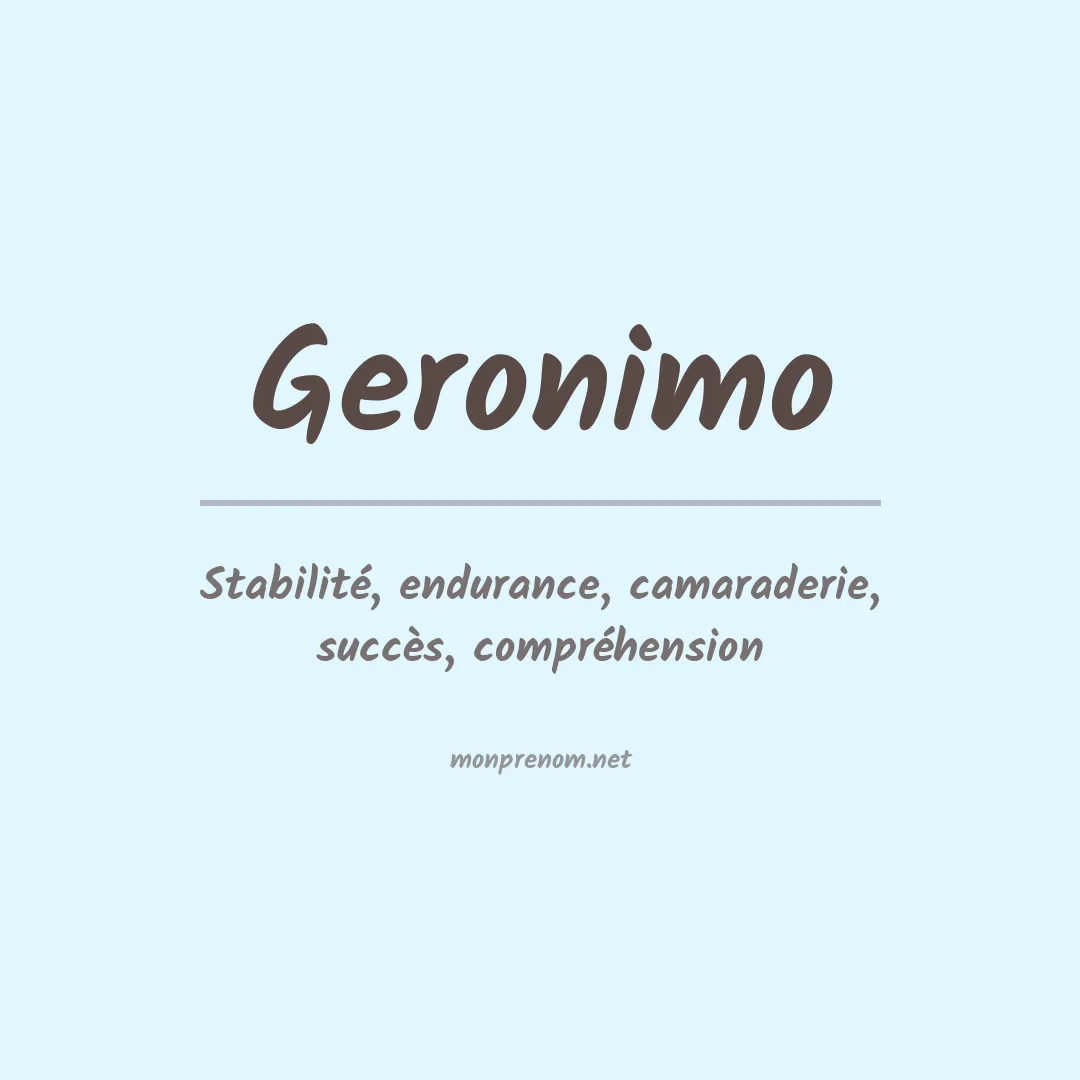 Prénom Geronimo