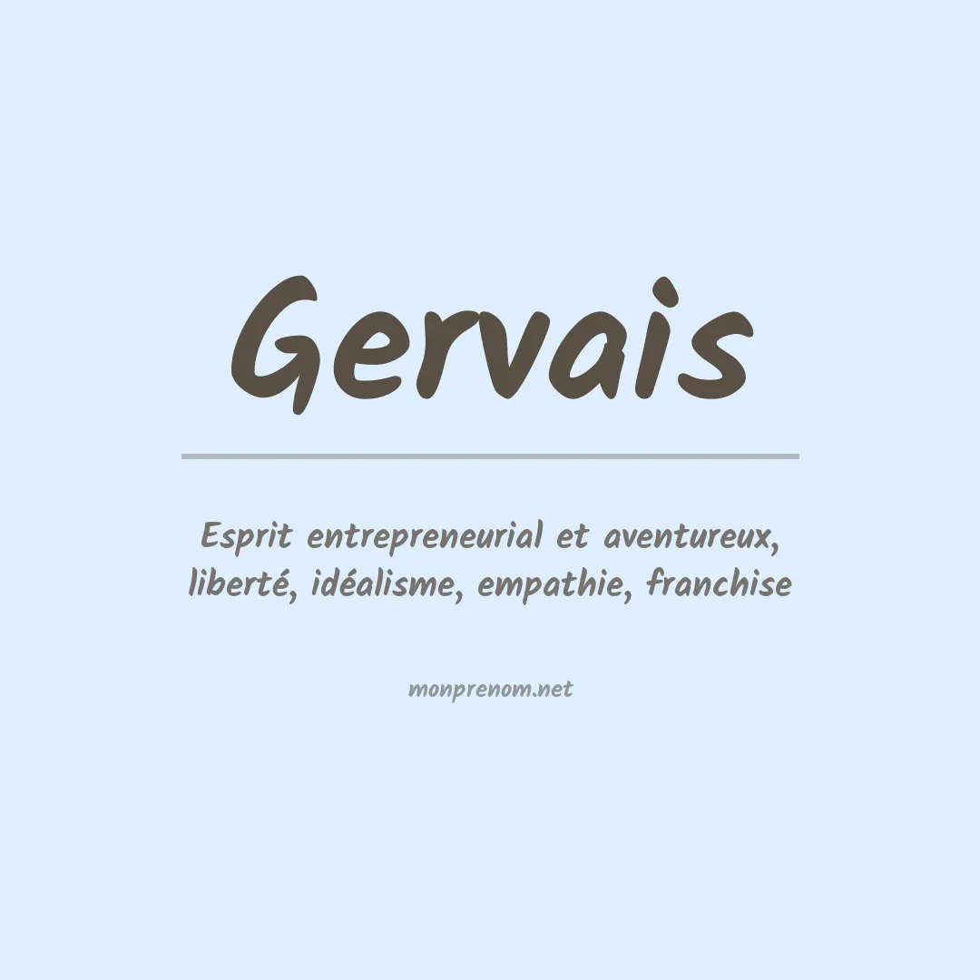 Prénom Gervais