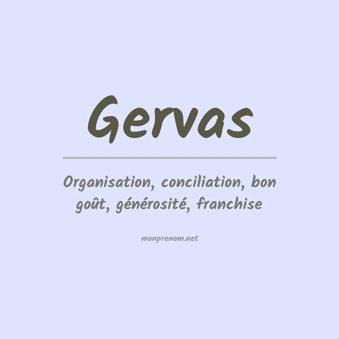 Prénom Gervas