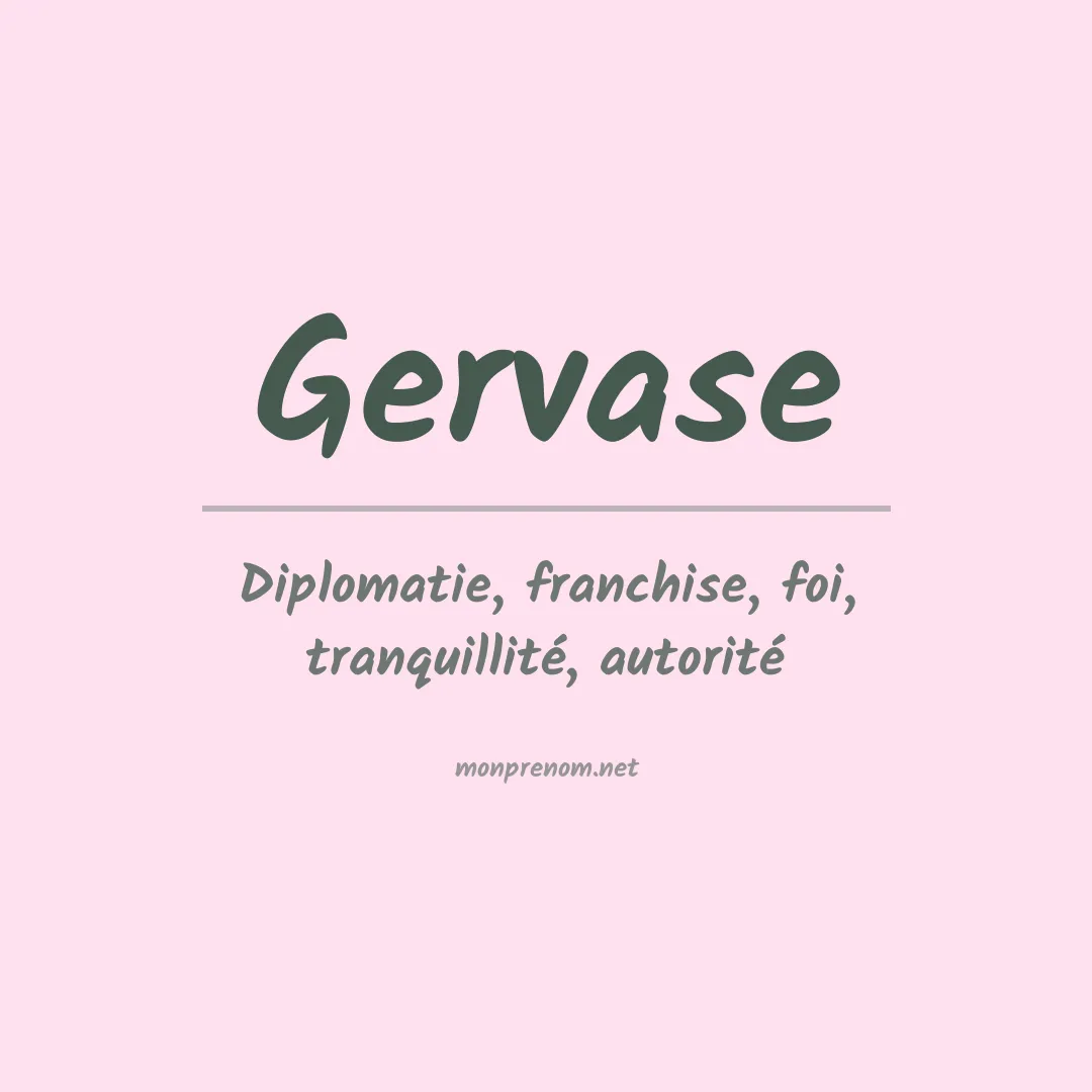 Prénom Gervase